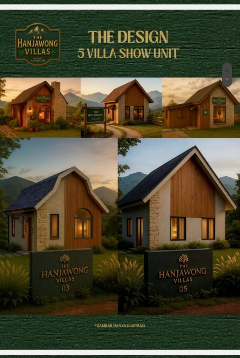 design ala eropa tanah kavling nuansa alam the hanjawong villas